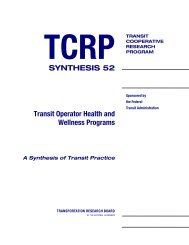 Transit Operator Health and Wellness Programs - Transportation ...