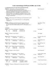 VV - Fachbereich Physik