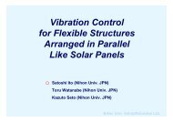 Vibration Control for Flexible Structures Arranged in Parallel Like ...