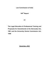 The Legal Education - Law Commission of India