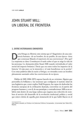 JOHN STUART MILL: UN LIBERAL DE FRONTERA - FAES