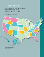 A Snapshot of Juvenile Sex Offender Registration and Notification ...