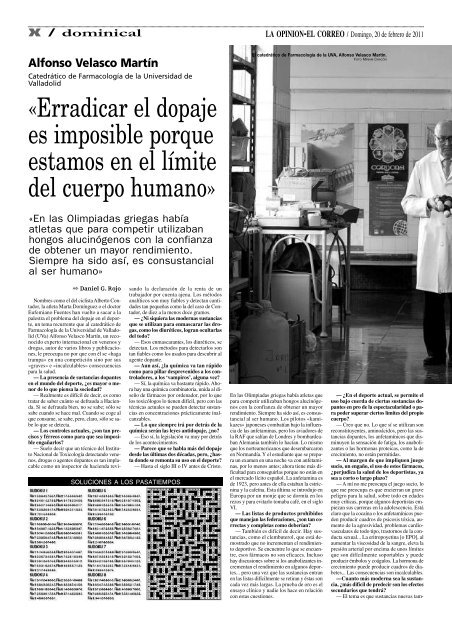 Alfonso Velasco MartÃ­n - La OpiniÃ³n de Zamora