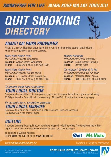 Northland Quit Smoking Directory - Network North