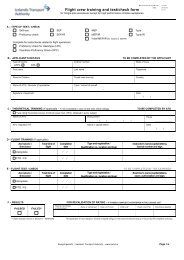 Flight crew training and test/check form