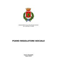 Report intermedio Piano Regolatore sociale - Comune di Terni