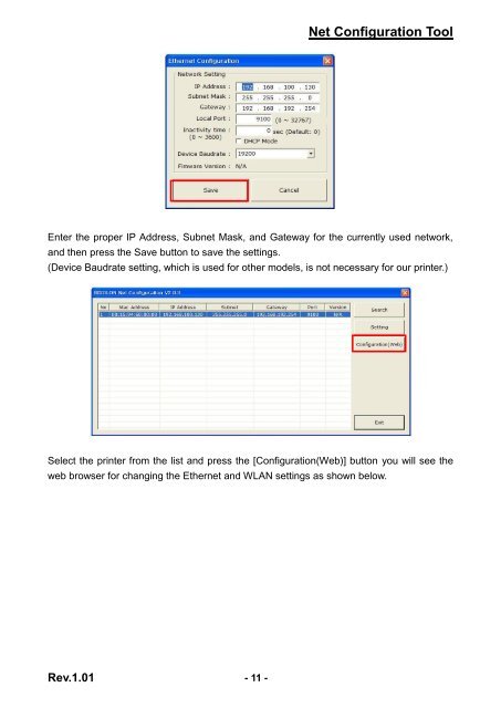 pos_label_net configuration tool manual(wlan ... - BIXOLON