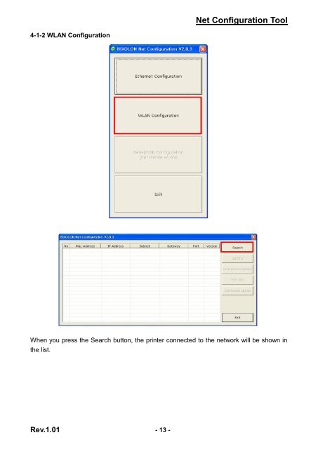 pos_label_net configuration tool manual(wlan ... - BIXOLON