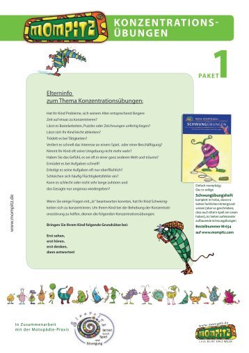 KonzEntratIonS- Ã¼BunGEn 1PaKEt - Mompitz