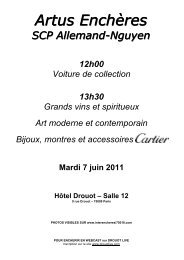 CATALOGUE VINS - artus EnchÃ¨res