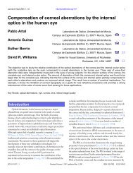 Compensation of corneal aberrations by the ... - Journal of Vision