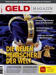 drei private Zentralbanken lenken die ... - GELD-Magazin