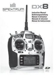 DX8 Instruction Manual - Horizon Hobby