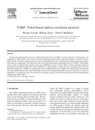 TARP: Ticket-based address resolution protocol