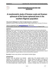 A morphometric study of foramen ovale and foramen spinosum of ...