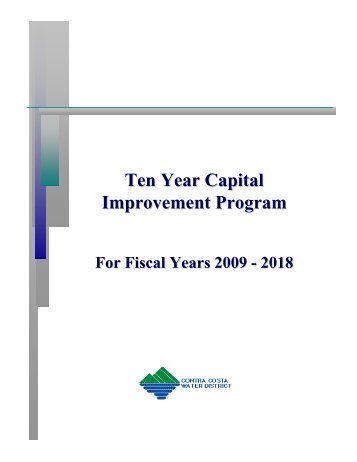 Ten Year Capital Improvement Program - Contra Costa Water District