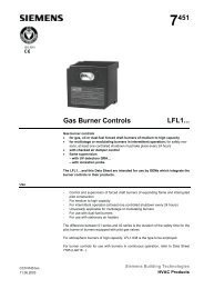 7451 Gas Burner Controls LFL1... - California Boiler