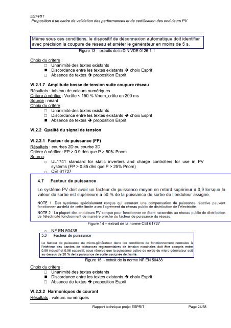 Proposition d'un cadre de validation des performances et de ...