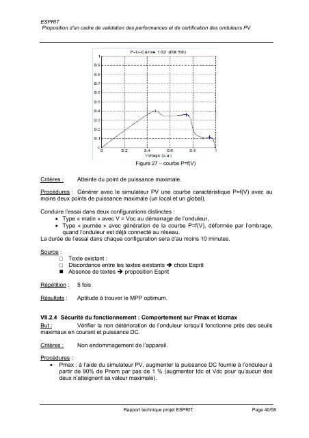 Proposition d'un cadre de validation des performances et de ...