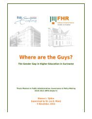 Where are the Guys? - FHR Lim A Po Institute for Social Studies