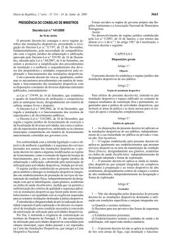 Decreto-Lei n.º 141/2009 - Diário da República Electrónico