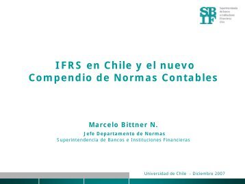 IFRS en Chile y el nuevo Compendio de Normas Contables - Sbif