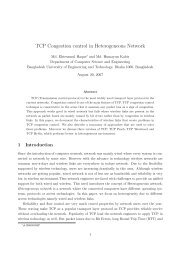 TCP Congestion control in Heterogeneous Network - Bangladesh ...