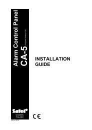 CA-5 installation manual - Satel