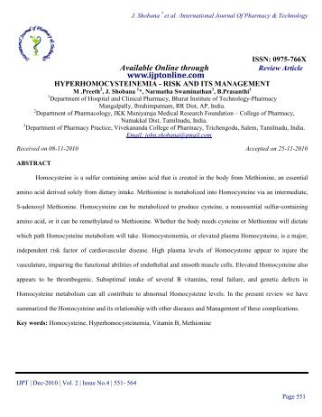 Available Online through - International Journal of Pharmacy and ...