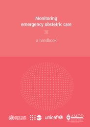 Monitoring emergency obstetric care