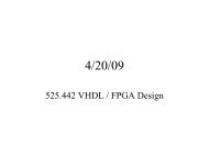 525.442 VHDL / FPGA Design - Echelon Embedded