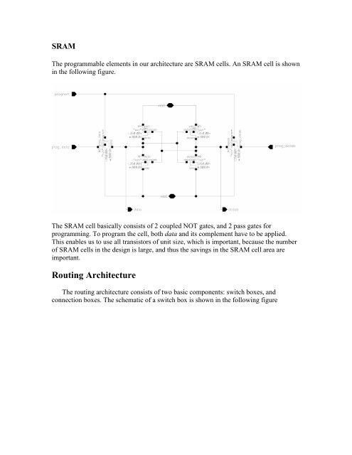 Full-Custom Layout of an SRAM-Based FPGA - University of Toronto