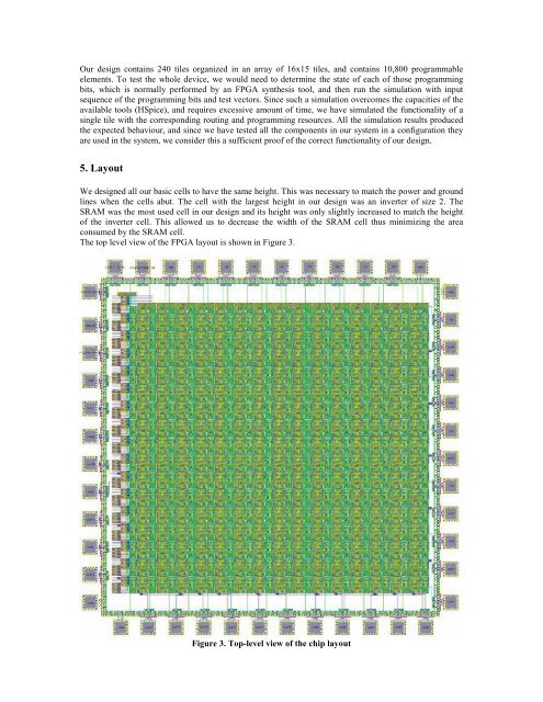 Full-Custom Layout of an SRAM-Based FPGA - University of Toronto