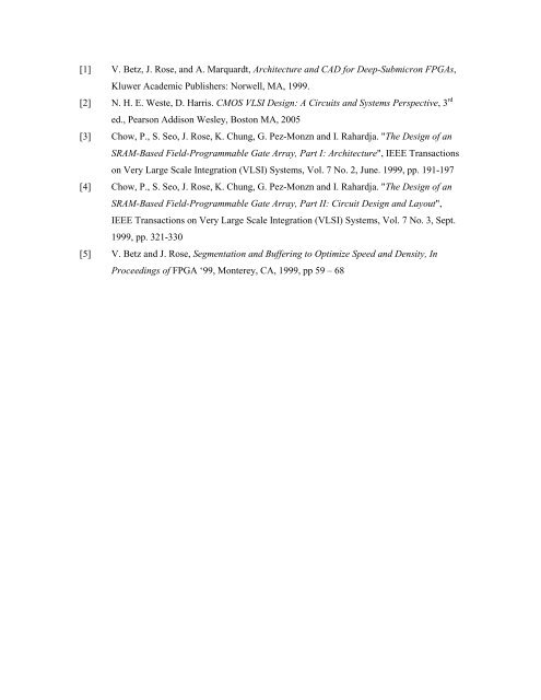 Full-Custom Layout of an SRAM-Based FPGA - University of Toronto