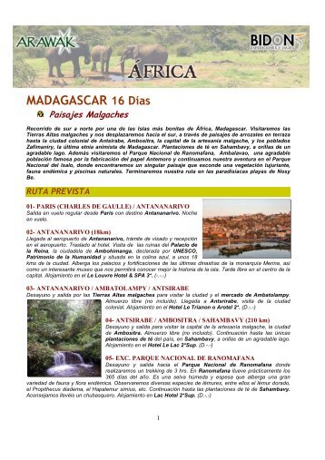 Madagascar. Paisajes Malgaches - Bidon 5
