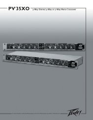 PVÂ®35XO 3-Way Stereo/4-Way or 5-Way Mono Crossover - Peavey