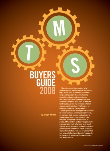 TMS Buyers Guide 2008 - Inbound Logistics