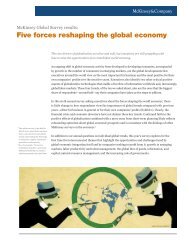 Five forces reshaping the global economy