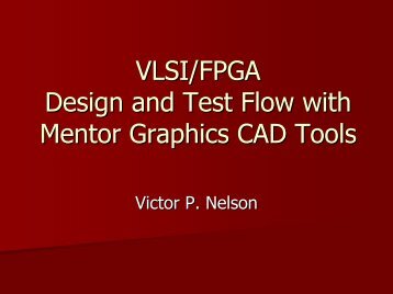 Mentor Graphics ASIC Design Flow