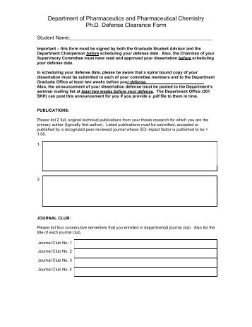 Defense Clearance Form