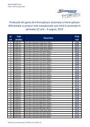 Produsele din gama de Ã®ntreruptoare automate Èi ... - Schrack