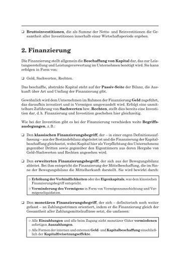 2. Finanzierung