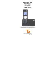 טלפון אלחוטי דיגיטלי GE 21873 דגם 1.8GHz DECT הוראות הפעלה - יורוקום