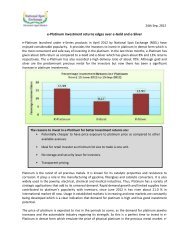 e-Platinum investment returns edges over e-Gold and e-Silver