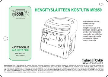 HENGITYSLAITTEEN KOSTUTIN MR850 - Spira