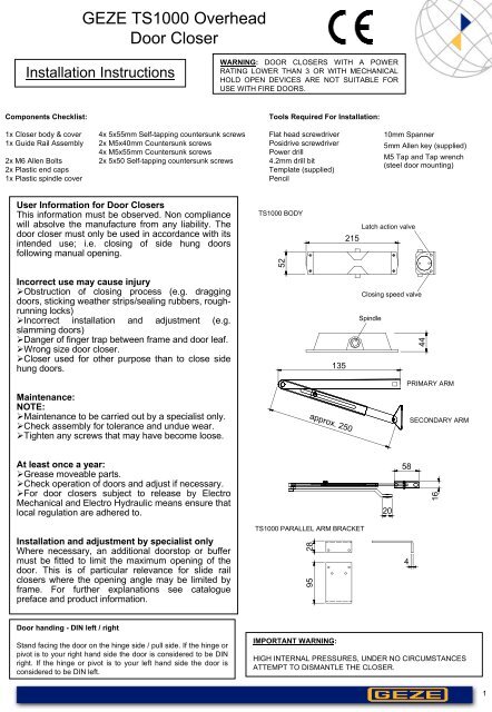 Fitting Instruction 1 - Safelincs