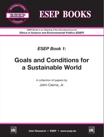 Goals and Conditions for a Sustainable World - Professor John ...