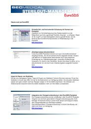 Neuerungen im Euro SDS - Home - SEC Medical