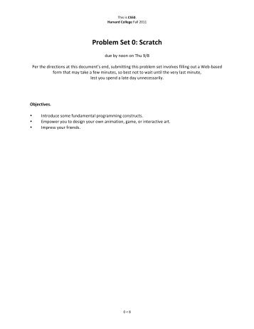 Problem Set 0: Scratch - This is CS50.