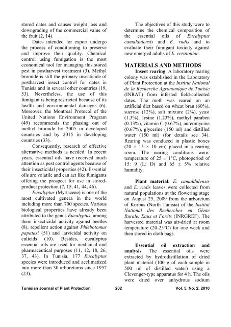 Postharvest Control of the Date Moth Ectomyelois ceratoniae ... - Iresa